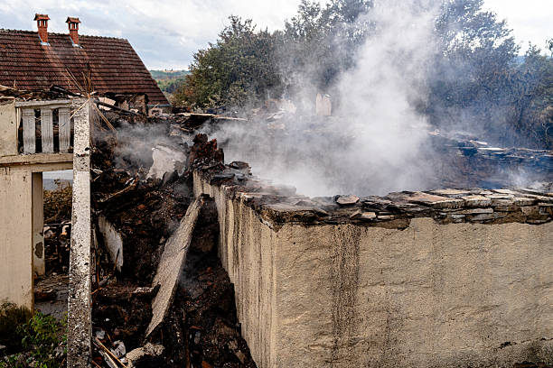 Professional Fire Damage Restoration technician working in Magnolia, NJ